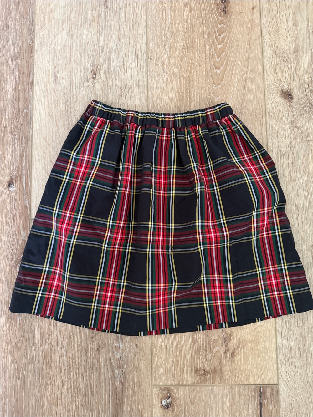 Crewcuts | Red and Black Plaid Tartan Skirt | girls size 10